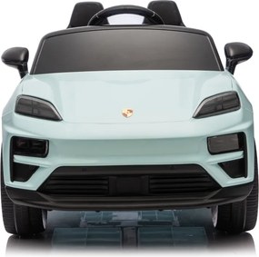 Carro elétrico para Crianças 2 a 6 anos 12V 4x4 Porsche Macan, Rodas de espuma EVA, Controle remoto Azul