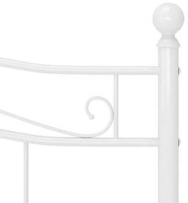 Estrutura de cama metal 200x200 cm branco