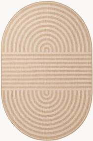 Tapete oval de pelo curto para interior e exterior Haringey