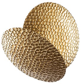 Candeeiro de Parede Yosma - Dourado - 21cmx21cmx15cm