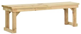 vidaXL Banco de jardim 140 cm pinho impregnado