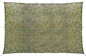 Rede de camuflagem com saco de armazenamento 5x6 m verde