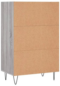 Armário alto 57x35x90 cm derivados de madeira cinzento sonoma