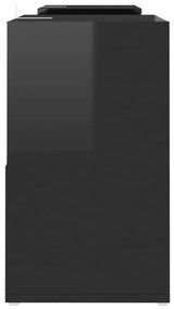 Móvel de TV 104x30x52 cm derivados de madeira preto brilhante