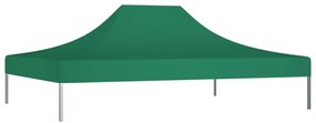 Teto para tenda de festas 4x3 m 270 g/m² verde