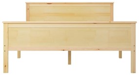 Estrutura de cama 140x200 cm pinho maciço