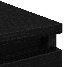 Aparador 80x35x99 cm derivados de madeira carvalho preto