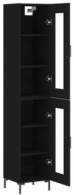 Vitrine Brenna de 180 cm - Preto - Design Nórdico