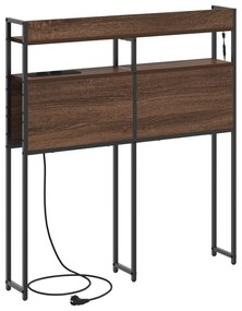 Cabeceira de armazenamento Carvalho castanho 75 cm