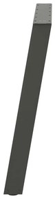 Pés para mesa de jantar em formato de U, 2 peças, antracite, 70x(72-73