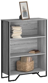 Estante 80x31x106 cm derivados de madeira cinzento sonoma