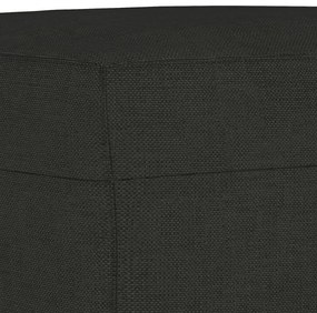 4 pcs conjunto de sofás com almofadões tecido preto