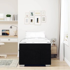 Estrutura da Cama Preto 90 x 190 cm tecido