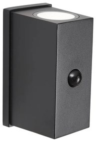Candeeiro de Parede Preto Sensor Lux Magnético Incl. LED Recarregável - Sandy Moderno