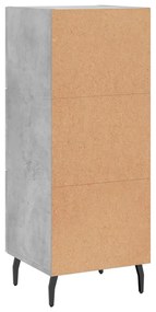 Aparador 34,5x34x90 cm madeira processada cinza cimento