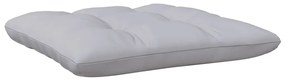 3 pcs conj. lounge jardim c/ almofadões cinzentos pinho maciço