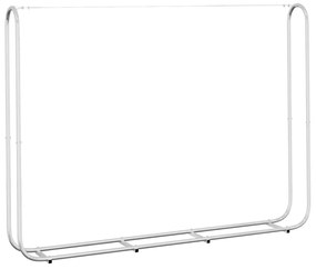 Suporte para lenha com fio de aço 200x25x150 cm aço galvanizado