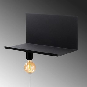 Candeeiro de Parede Tokyo - Preto - 50 x 25 x 25 cm