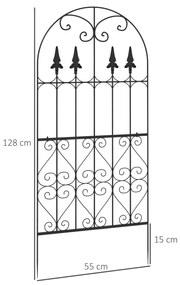 Outsunny Conjunto de 2 Treliças de Jardim Suportes para Trepadeiras co