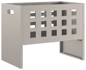 Fogueira Retangular 50x30x40 cm Aço Resistente às Intempéries