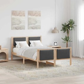 vidaXL Estrutura da Cama Cinza Escuro 120 x 190 cm tecido