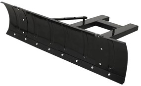 vidaXL Limpa-neves para empilhador 150x38 cm preto