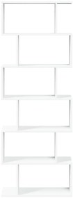 Estante divisória 6 níveis 70x24x193cm derivados madeira branco