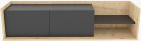 Móvel para TV Krog – Carvalho e Antracite – 160 x 35 x 36,8 cm