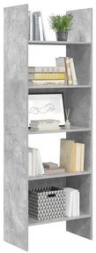 Estante 60x35x180 cm contraplacado cinzento cimento