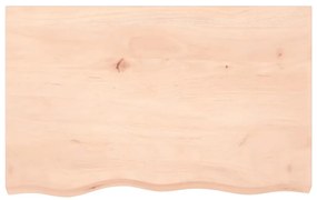 Prateleira de parede 80x50x(2-4) cm carvalho maciço não tratado