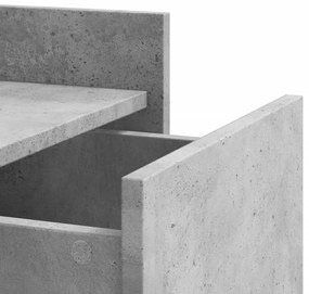 Mesa de cabeceira 45x50x65 cm derivados madeira cinza cimento