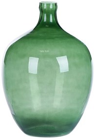 Vaso de vidro verde 39 cm ROTI Beliani