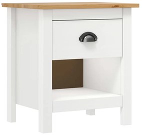 Mesas cabeceira Hill 2 pcs 46x35x49,5cm pinho maciço