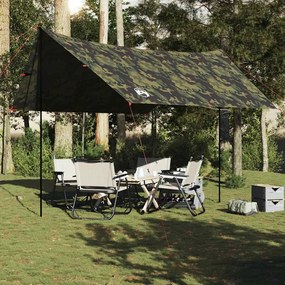 Lona de campismo 462x306x211 cm impermeável camuflagem