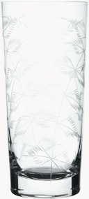 Copos altos em cristal artesanal Fern, conjunto de 4