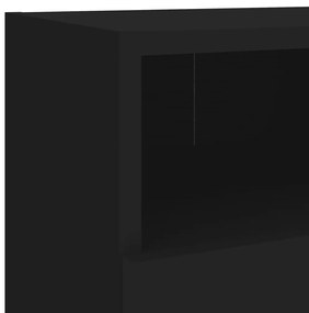 Móvel de parede p/ TV 40x30x30 cm derivados de madeira preto