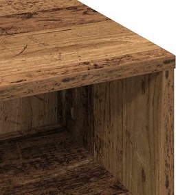 Mesa de Cafe da vidaXL Madeira Antiga 60x60x30 cm Madeira Engenharia