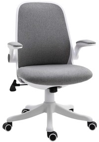 Vinsetto Cadeira de Escritório Giratória Função de Inclinação Altura Ajustável Ergonômica Carga 120 kg 62,5x60x94-104cm Cinza