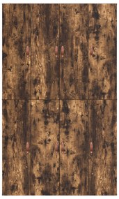 Base de Cama de Armazenamento vidaXL Carvalho Fumado 120x200 cm