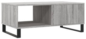 Mesa de centro 90x50x36,5 cm derivados madeira cinzento sonoma