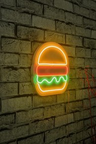 Iluminação LED Decorativa Hamburger – Multicolor – 28 x 27 x 2 cm