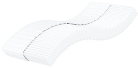 vidaXL Colchão de espuma 90x200 cm dureza H2 H3 branco