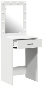 Mesa de Toucador com Luzes LED Branca 50x41x135 cm