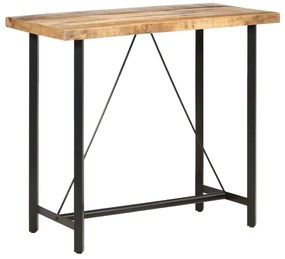 Mesa de bar 120x58x107 cm madeira de mangueira áspera