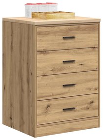 vidaXL Armário de arrumação de garagem carvalho artesanal 60x51x85 cm