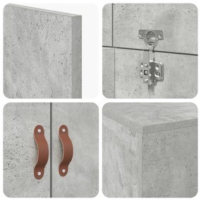 Cama de Armazenamento Cinza Concreto 90x200 cm