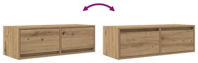 Móveis TV 2pcs 80x31x25,5cm deriv. madeira carvalho artesanal