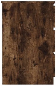 Secretária 140x50x77 cm derivados de madeira carvalho fumado