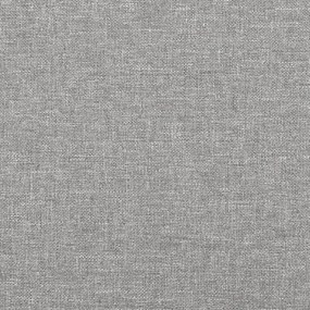 Estrutura de cama 180x200 cm tecido cinza-claro