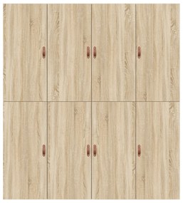 Cama de Armazenamento vidaXL em Carvalho Sonoma 180x200 cm